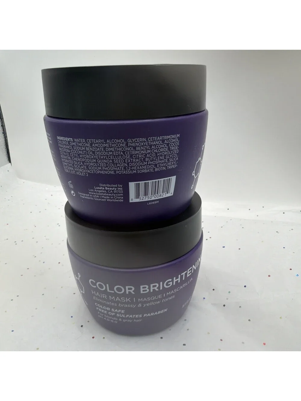Luseta Color Safe Brightening Hair Mask 2 Pack Purple Toning Hair Treatment